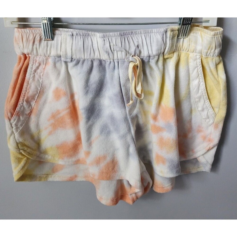 Anthropologie Fabulous & Broke Women Yellow Running Terry cloth Shorts L
